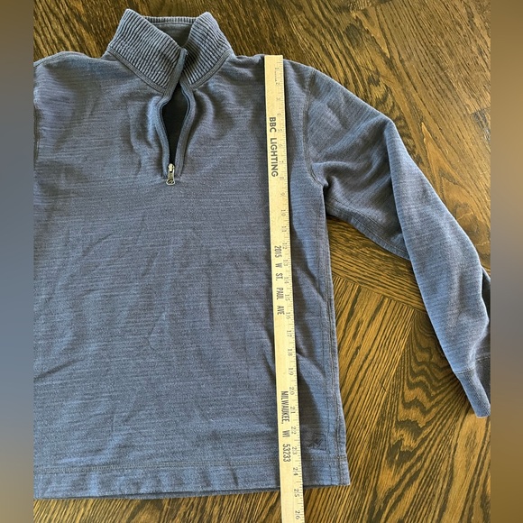 Vintage men’s Structure quarter zip small blue gray - Picture 7 of 7
